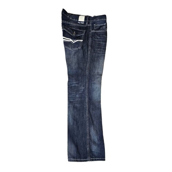 Helix Jeans Mens 34x30 Blue Slim Fit Bootcut  Denim Pants - Picture 2 of 9